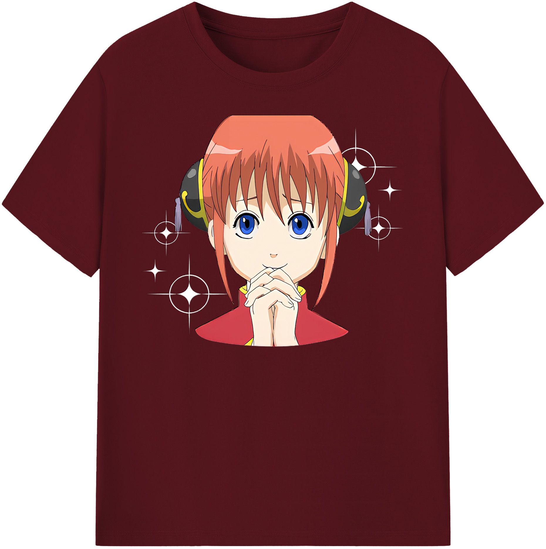 （画像用） ぎんたま 坂田銀時（さかたぎんとき） 神楽 志村新八（しむら しんぱち） GINTAMA Sakata Gintoki Kagura Shimura Shinpachi 綿100％半袖Tシャツ（フロントプリント）